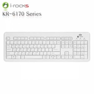 PC용품 아이락스 KR-6170 X-Slim 화이트 유선키보드 슬림 일반 사무용 컴퓨터
