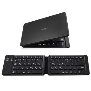 엑토 접이식 휴대용 충전식 블루투스 키보드 BTK-05 태블릿