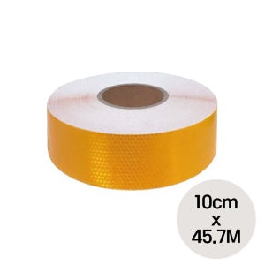 벌집패턴 고휘도 반사 테이프 황색 10cm x 45.7M 1롤 빛 창고 산업 공사