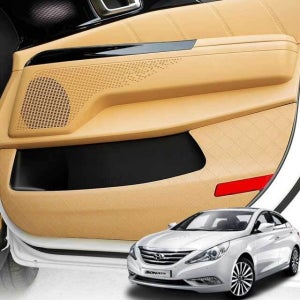 YF쏘나타 가죽 도어커버 스크래치방지 차 량 용품 스티커 악세사리 도어몰딩