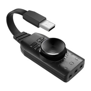 외장형 USB 사운드카드 게임용 7.1채널 서라운드 오디오믹서 마이크 증폭기 컨트롤