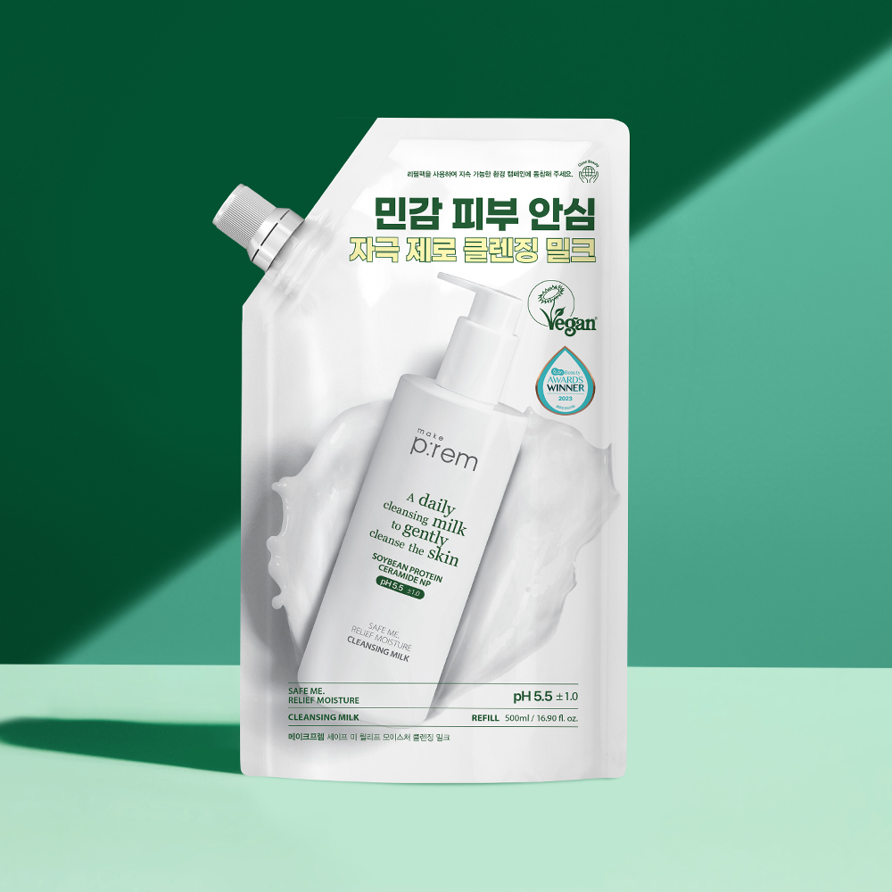 세이프 미 릴리프 모이스처 클렌징 밀크 대용량 리필팩 500ml