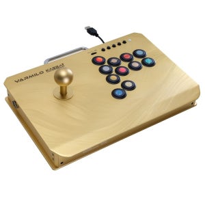 바밀로 KASSAI FAA11 풀 알루미늄 래피드 트리거 아케이드 게임 조이스틱 컨트롤러 골드 (리미티드 에디션)