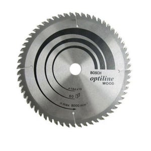 보쉬 원형톱날 184mm 60날 1.5T 목재용 팁쏘 2608642994