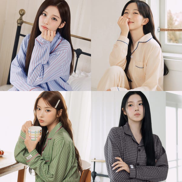 [엔믹스 PICK] 도씨 26FW 긴팔 카라 커플 잠옷 세트 남녀공용 홈웨어 27종
