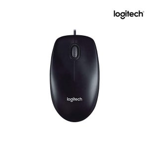 로지텍 M90 USB 유선 마우스 블랙 좌우대칭 양손 왼손 로지텍코리