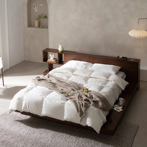 루패밀리 알마 침대프레임 저상형 호텔침대 LK(라지킹), 월넛