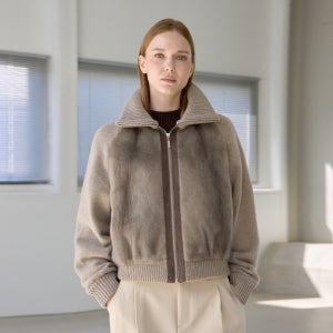 라이트 패딩콤비 밍크자켓 퍼 HM-0098