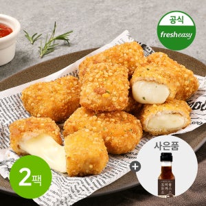THE EASY 치킨 치즈 블럭 냉동 돈까스+트러플소스1팩 330g, 2개
