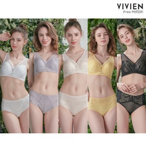 비비안 프리모션 노와이어 인견 쿨 보정 패키지 홈쇼핑 속옷세트 5+5+5 15종