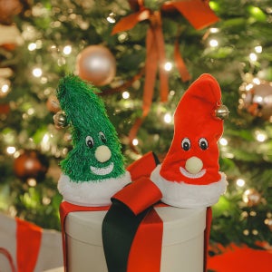 윈터스케치 크리스마스 선물 미니 장식 소품 춤추는 트리 인형 세트 리틀몬스터 댄스 듀오