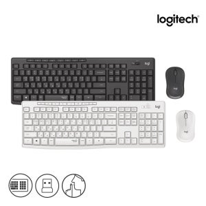 로지텍코리아 MK295 Silent 무선 키보드 마우스 세트 2.4Ghz 좌우대칭형 블랙