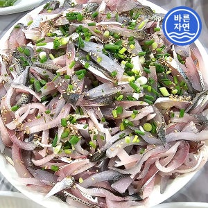 바른자연 남해안 생물 전어 500g 횟감용 세꼬시 뼈없는 필렛 구이용 전어회 쌈장증정