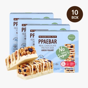 저당 단백질바 빼바 리얼초콜릿 프로틴바 크리스마스 간식 선물 그릭요거트, 9개입, 10개