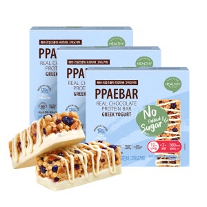 저당 단백질바 빼바 리얼초콜릿 프로틴바 그릭요거트, 9개입, 3개