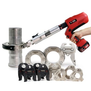 케맥스 브러쉬리스 대형 배관압착기 Y타입 KE-100XL 13-100SU 유압 SR 압착기