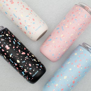 폴라비 그래픽 디자인 대학생 생일선물 코랄 테라조 올데이 텀블러 480ml(4colors)