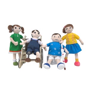 링크아이 하모니 장애 인식 개선 교육 인형 / 장애인 이해 편견 시각 청각 지적 차별