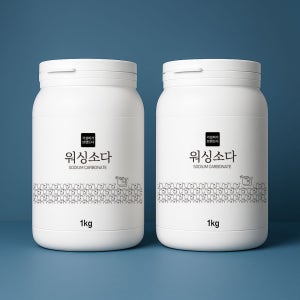 가성비가브랜드다 워싱소다 1kg(용기) x 2개 / 탄산소다 세탁세제 세정제