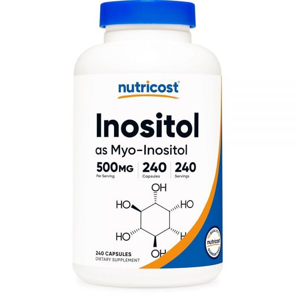 뉴트리코스트 <b>이노시톨 500mg</b> 식물성 캡슐 240정 as Myo Inositol