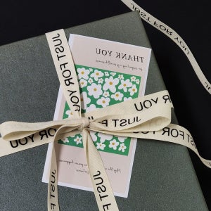 들꽃 감사 세로 스티커 초록 들꽃택배