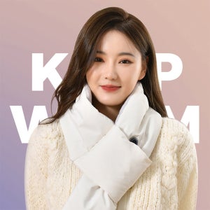 전기 USB 온열목도리 패딩머플러 발열 히팅 넥워머 방한 겨울