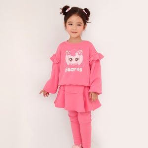 캐치티니핑 여아동 기모 하츄 프릴 9부 치랭스세트 PK