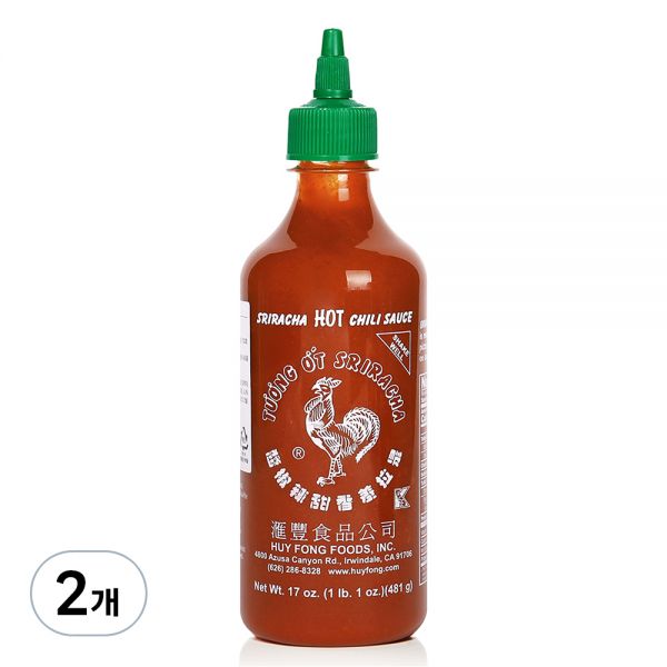 허이펑 스리라차 핫칠리소스 481g 2개 (11,970원) (무료)