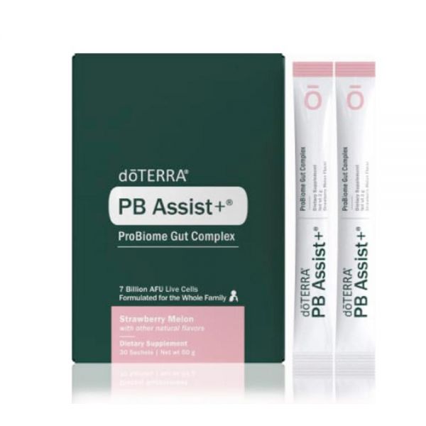 <b>DoTERRA</b> PB Assist+ ProBiome Gut Complex 스트로베리 멜론 30 봉지