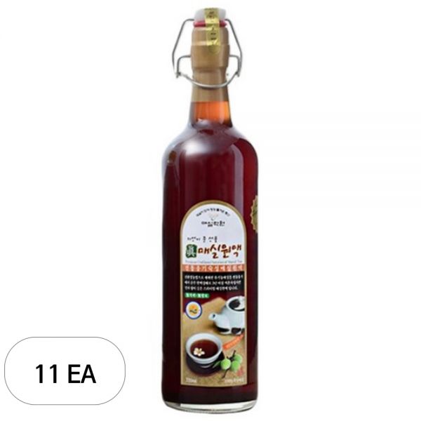 매실락원 진매실원액 720ml 11개 간식 생일 발렌타인데이 어린이날 학교 화이트데이