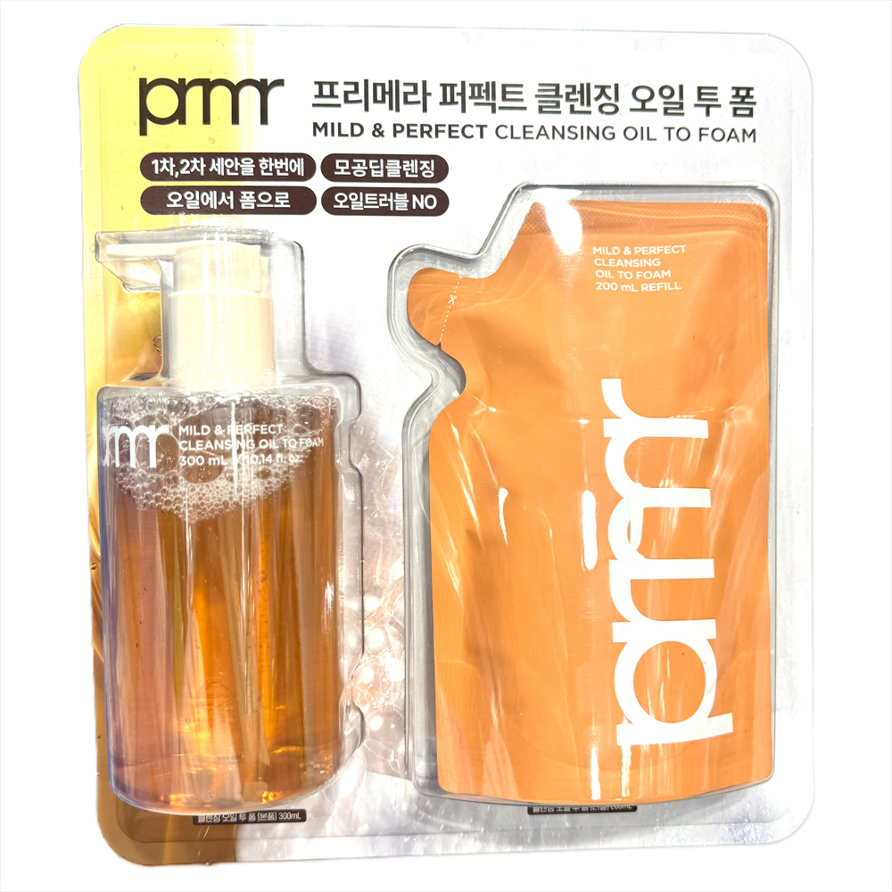 프리메라 퍼펙트 오일 투 폼 클렌저 300ML+리필 200ML