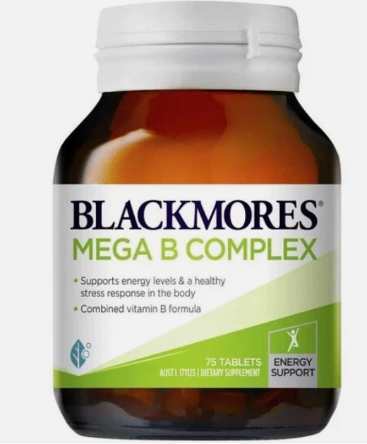 <b>블랙모어스</b> 메가 B 컴플렉스 75정 <b>blackmores</b> mega b complex 75 tablets