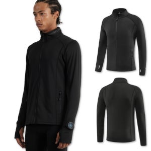 러너스픽 워치홀 차이나 러닝 저지 트레이닝 긴팔 짚업 트랙탑 차이나카라 핏 져지