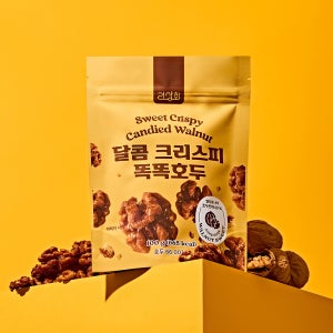 리상회 달콤 크리스피 똑똑 호두정과 강정 결혼 답례품 100g, 3개