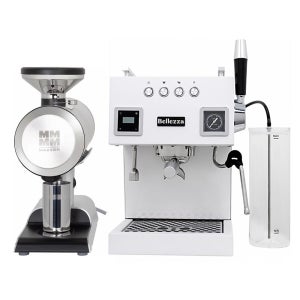 벨레짜 벨로나 + 메져 필로스 / 하이엔드 홈카페 커피머신 그라인더 화이트 패키지