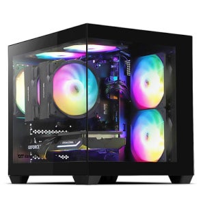 darkFlash DCM30 LED 강화유리 어항케이스 미니타워 블랙
