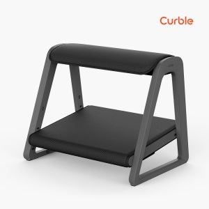 (NEW) 커블 발받침대 풋레스트 책상 의자 사무실 2단 그레이+블랙커버