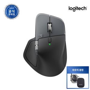 전용파우치+이니셜각인 로지텍코리아 공식 MX Master 4 무선 마우스 그래파이트