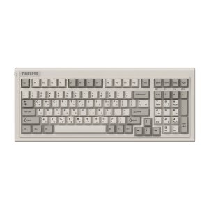 앱코 AO98 레트로 타임리스 3모드 기계식 키보드 빈티지그레이, 복고축