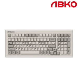 앱코 AO98 레트로 타임리스 3모드 기계식 키보드 저소음 스노우축