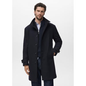MANGO MAN 코트 FUNNEL Navy 17066721