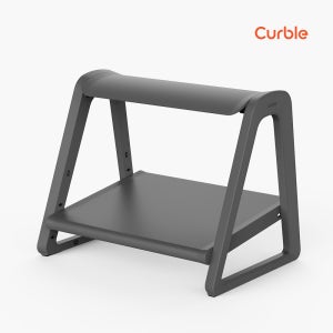 (NEW) 커블 발받침대 풋레스트 책상 의자 사무실 2단 그레이 단품