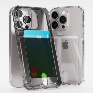 caseplz 아이폰카드수납 범퍼투명케이스 투명, 아이폰6 플러스-6S 플러스 공용