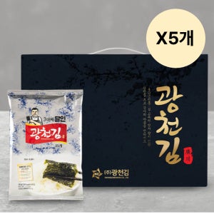 광천김 파래김 추석 선물 달인 답례 세트 20봉 X5개