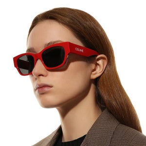 셀린느 모노크롬 01 선글라스 CL40197U 66A 명품 패션 사각 뿔테 비비드 레드
