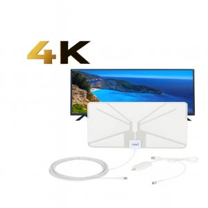 4K UHD 디지털 TV안테나 실내 실외 벽부착형 USB증폭 지상파 공중파 수신기 티비