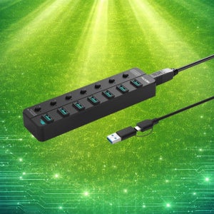 이지넷 USB-A 7포트확장 허브 3.2 유전원 GEN2 10G NEXT-807U3-10G