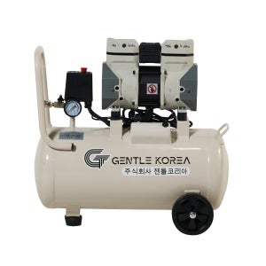 젠틀코리아 3마력 콤프레샤 30L 저소음 오일리스 에어 공기압축기 2.5HP(화이트)
