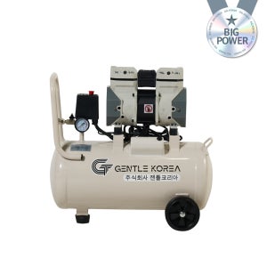 콤프레샤 3마력 220V 30리터 저소음 소형 무오일 미니콤프레샤 2.5HP(화이트)