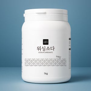 가성비가브랜드다 워싱소다 1kg(용기) / 탄산소다 세탁세제 세정제